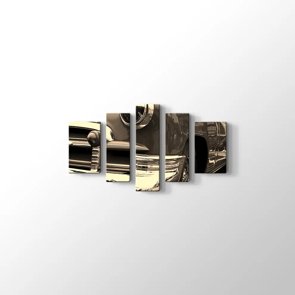 1950 Model Klasik Araba Kanvas Tablo