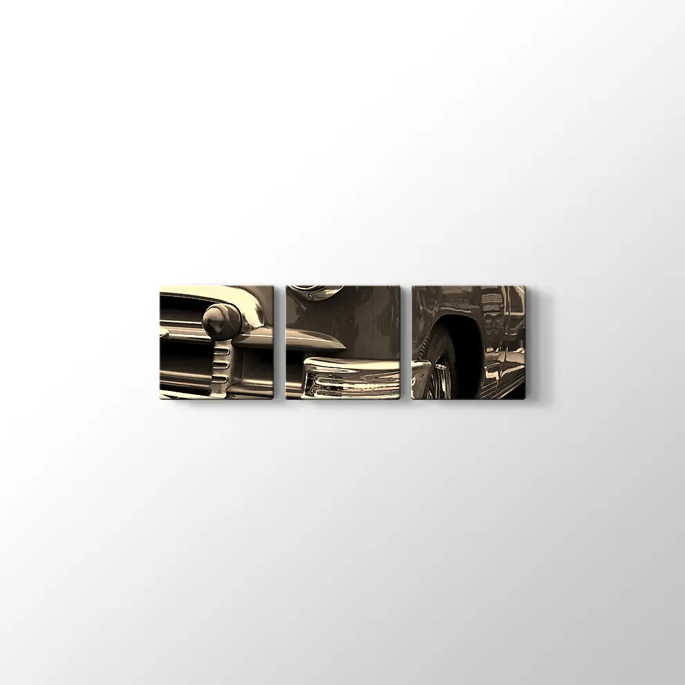 1950 Model Klasik Araba Kanvas Tablo