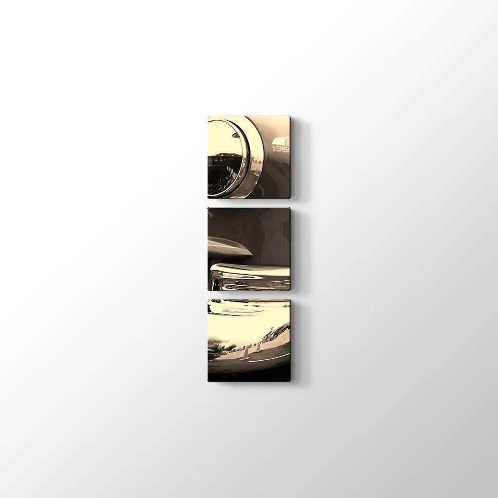 1950 Model Klasik Araba Kanvas Tablo