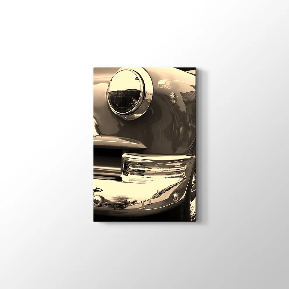 1950 Model Klasik Araba Kanvas Tablo