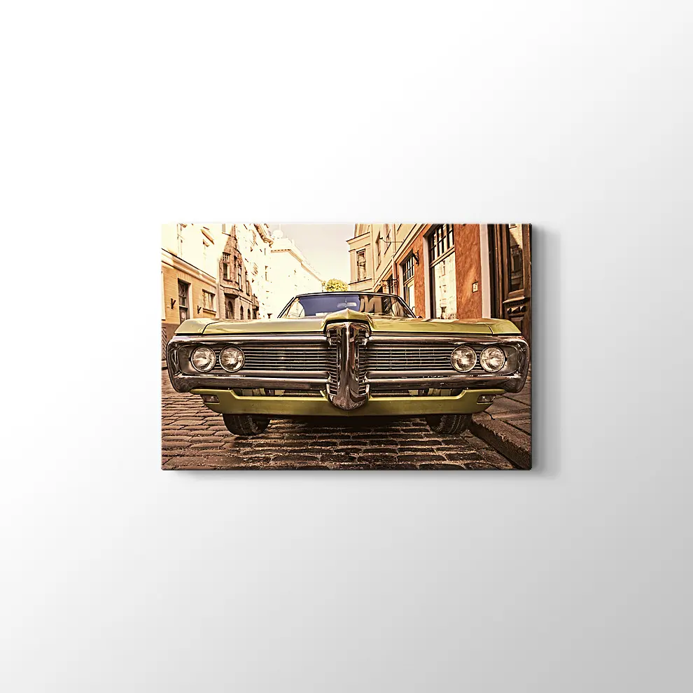 1962 Pontiac Bonneville Convertible Kanvas Tablo