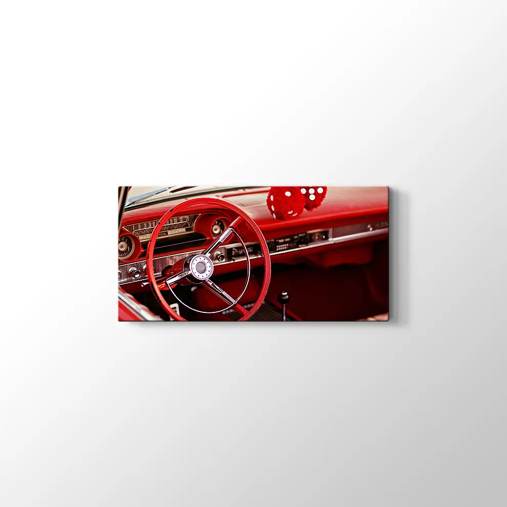 1963 Ford Galaxie 500XL Kanvas Tablo