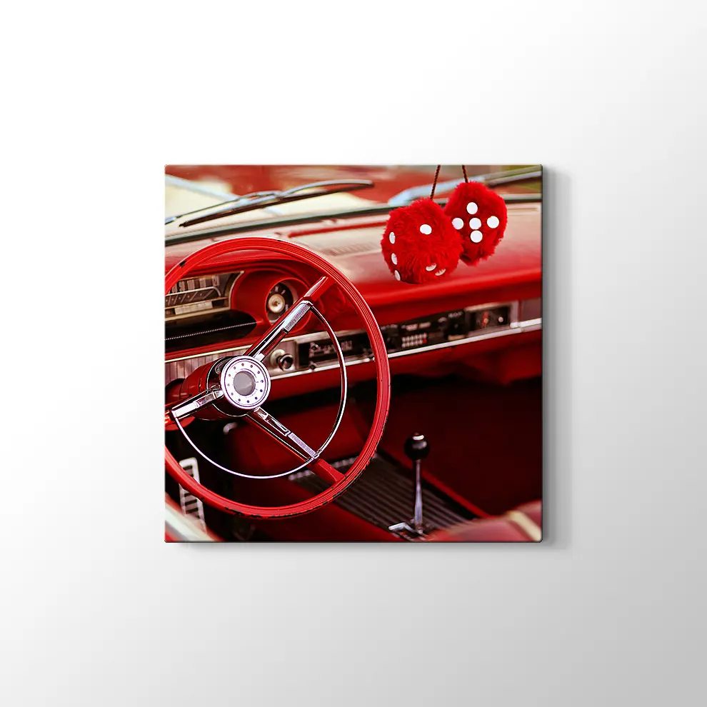 1963 Ford Galaxie 500XL Kanvas Tablo