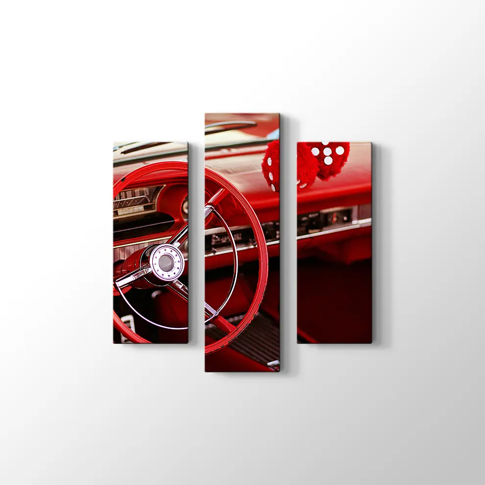 1963 Ford Galaxie 500XL Kanvas Tablo