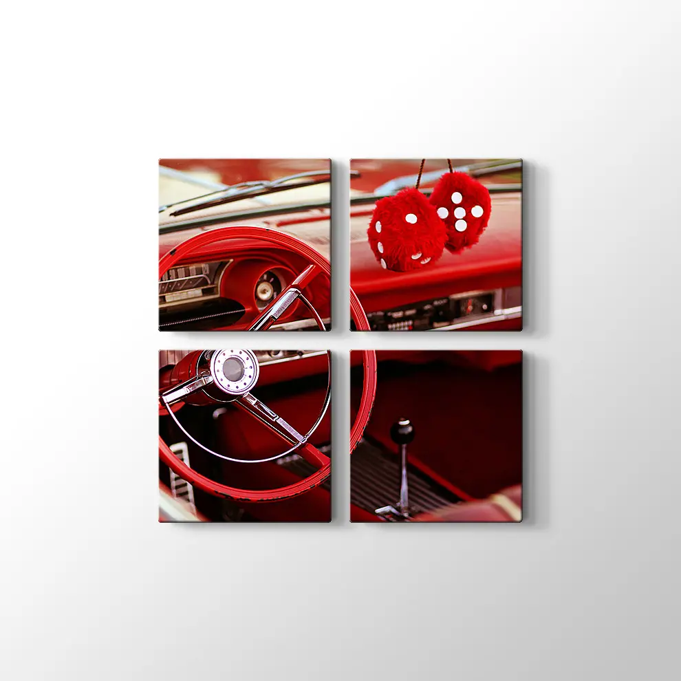 1963 Ford Galaxie 500XL Kanvas Tablo