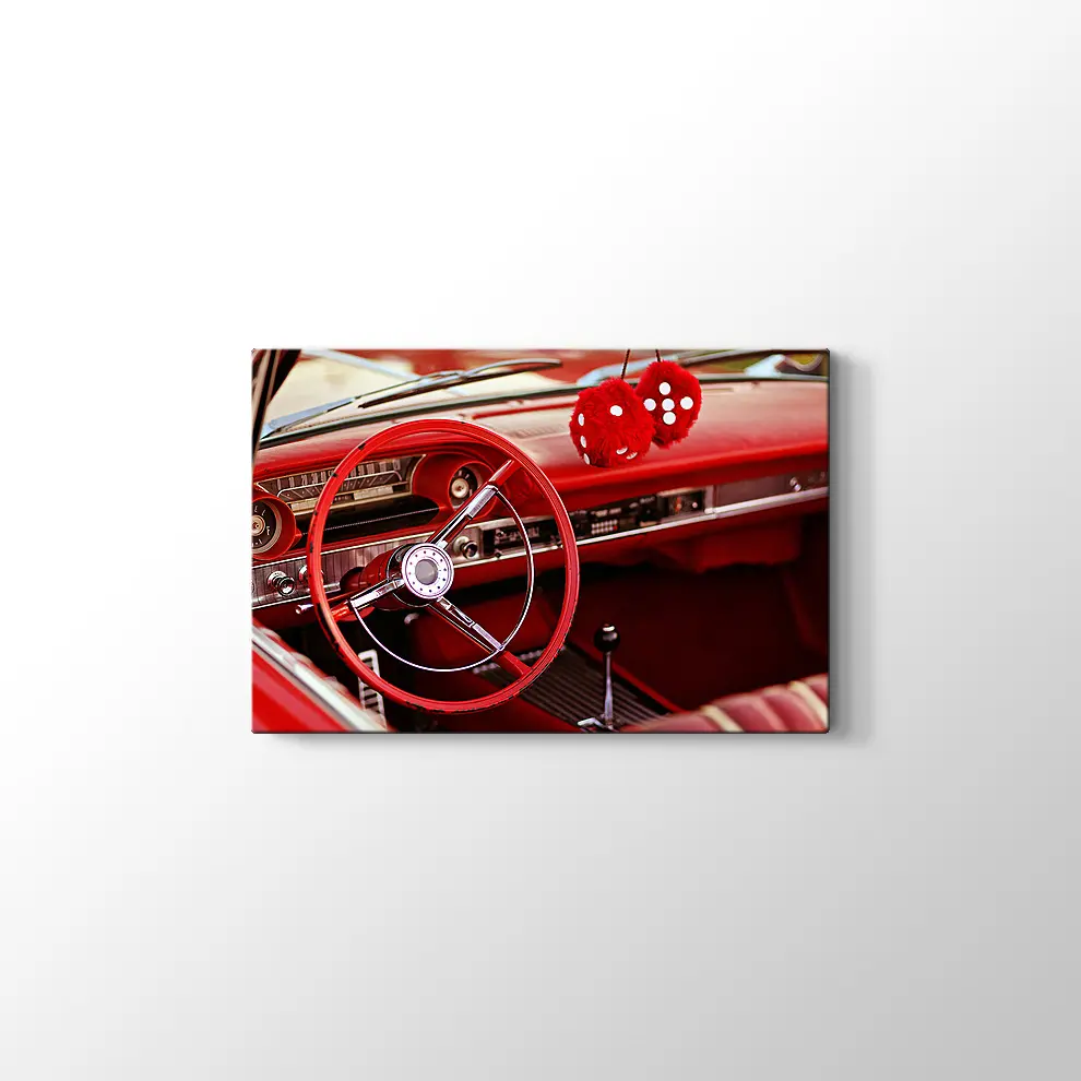 1963 Ford Galaxie 500XL Kanvas Tablo