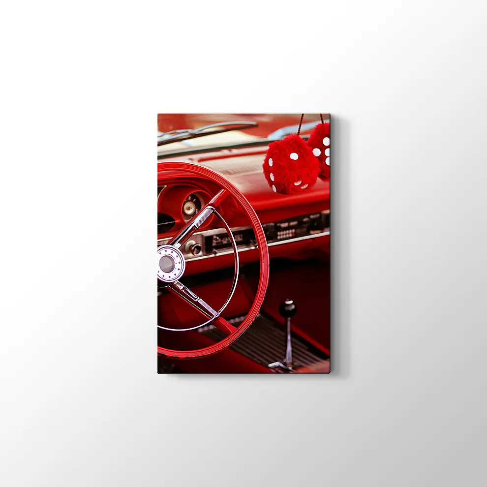 1963 Ford Galaxie 500XL Kanvas Tablo