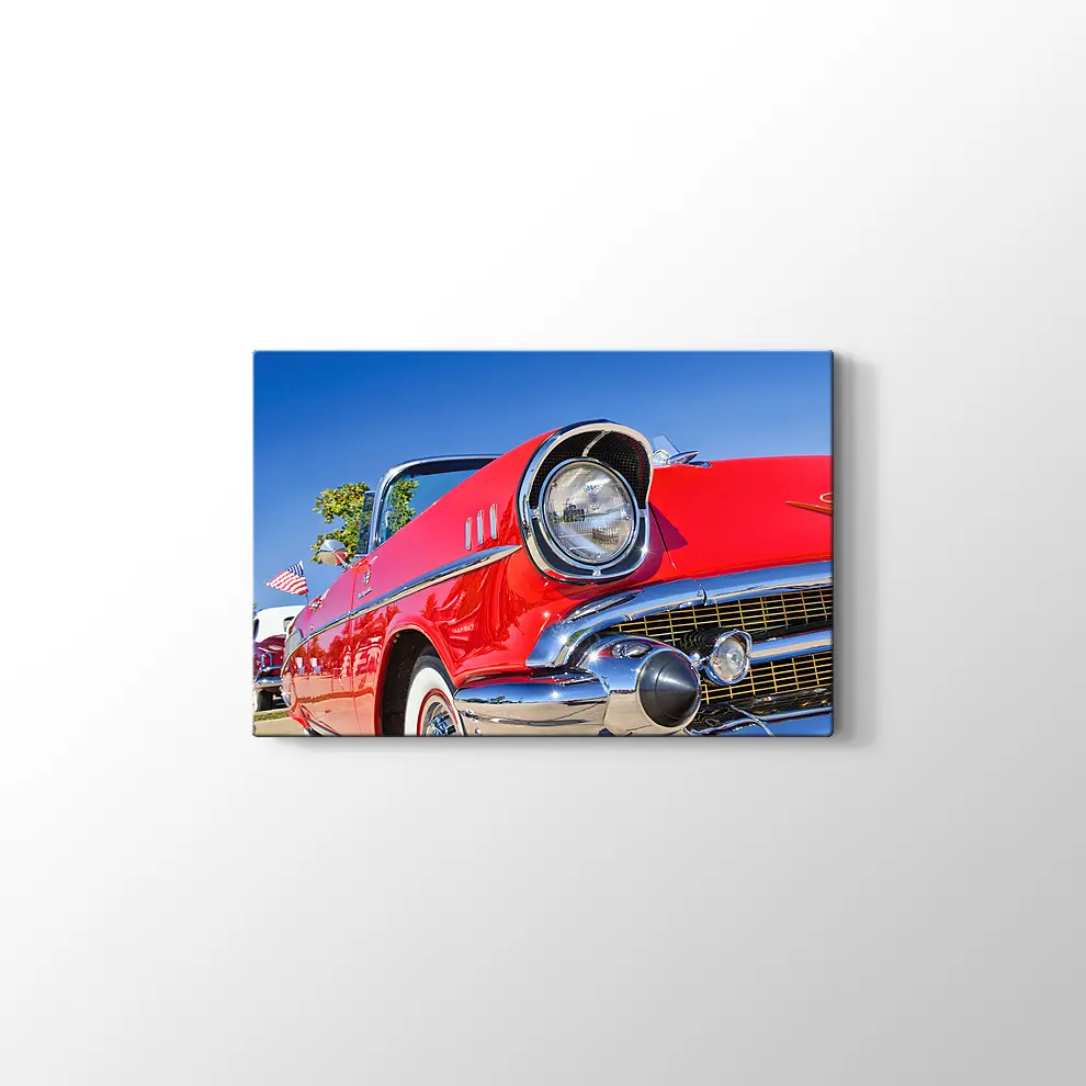 1957 Chevrolet Bel Air Kanvas Tablo