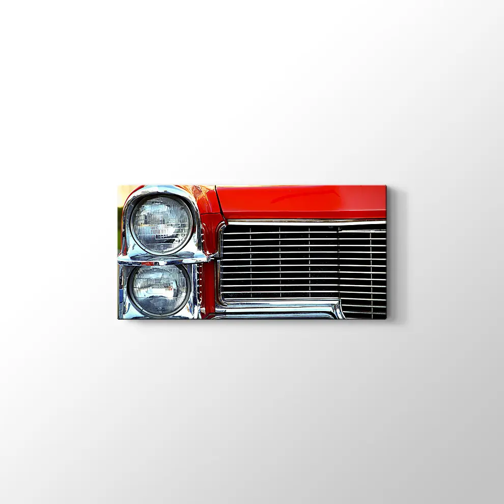 Kırmızı Cadillac Rojo 1965 Kanvas Tablo