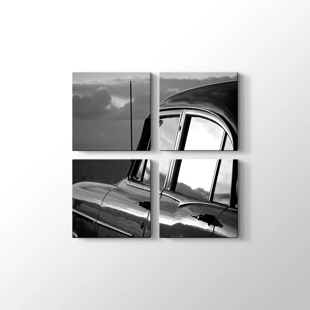Klasik Araba Kanvas Tablo
