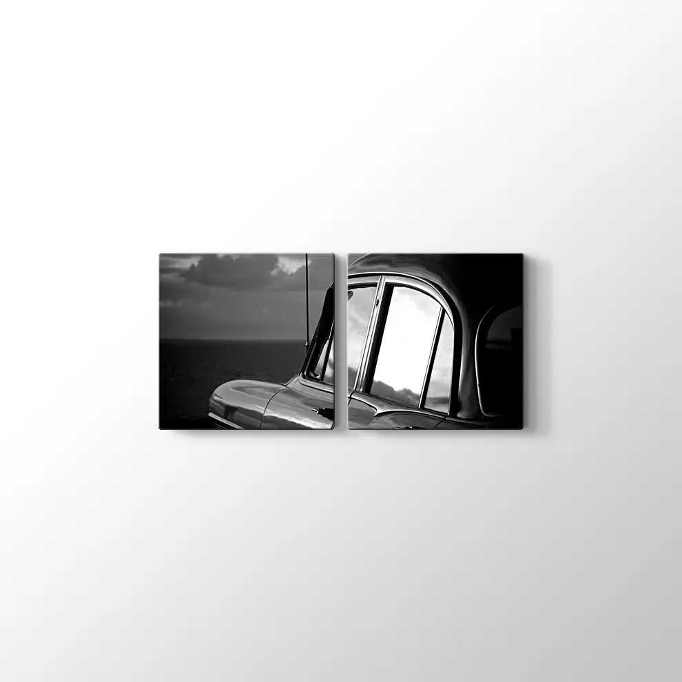 Klasik Araba Kanvas Tablo
