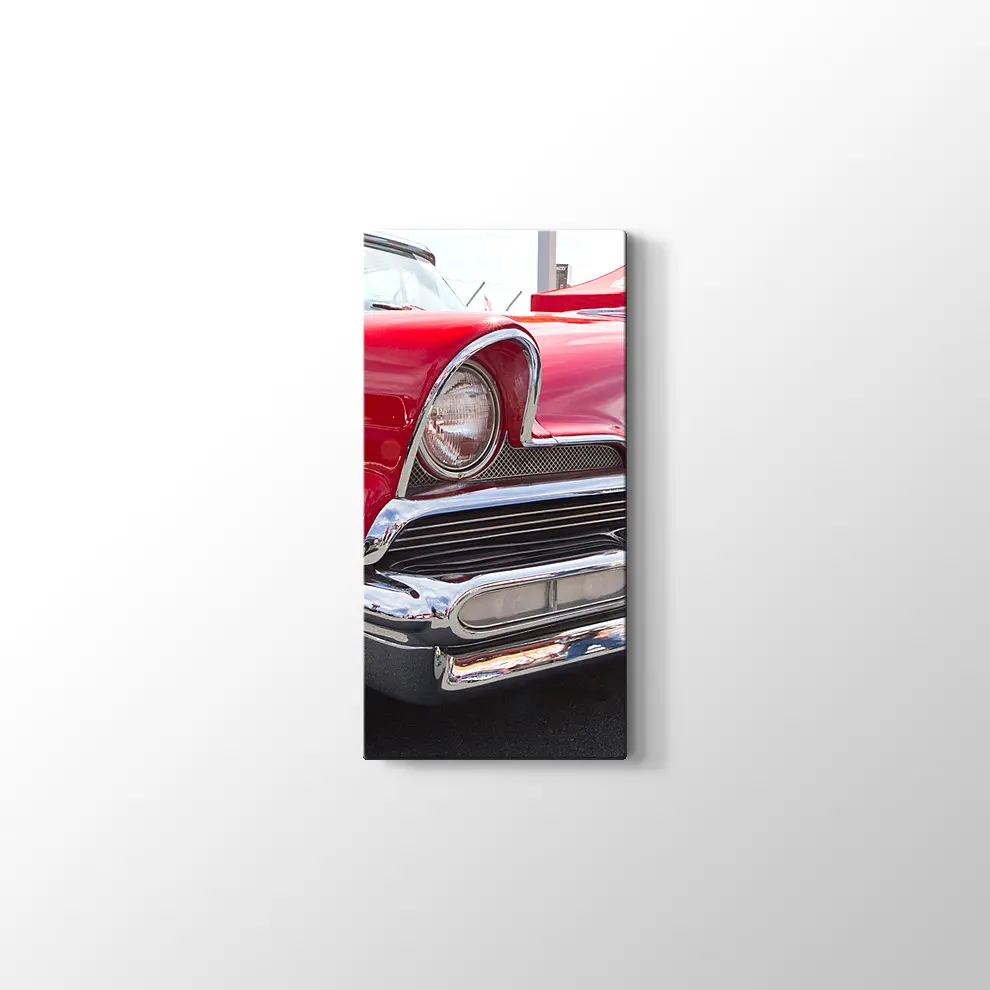Kırmızı 1956 Lincoln Kanvas Tablo