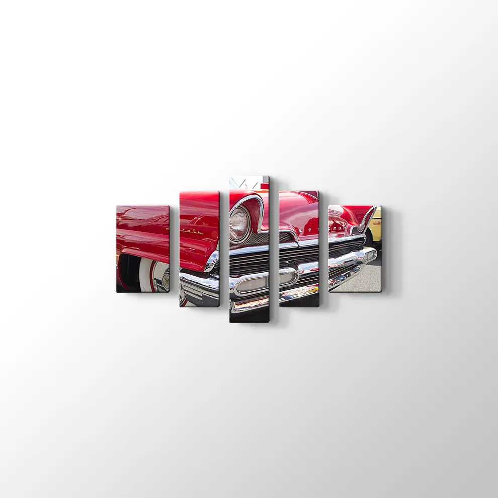Kırmızı 1956 Lincoln Kanvas Tablo