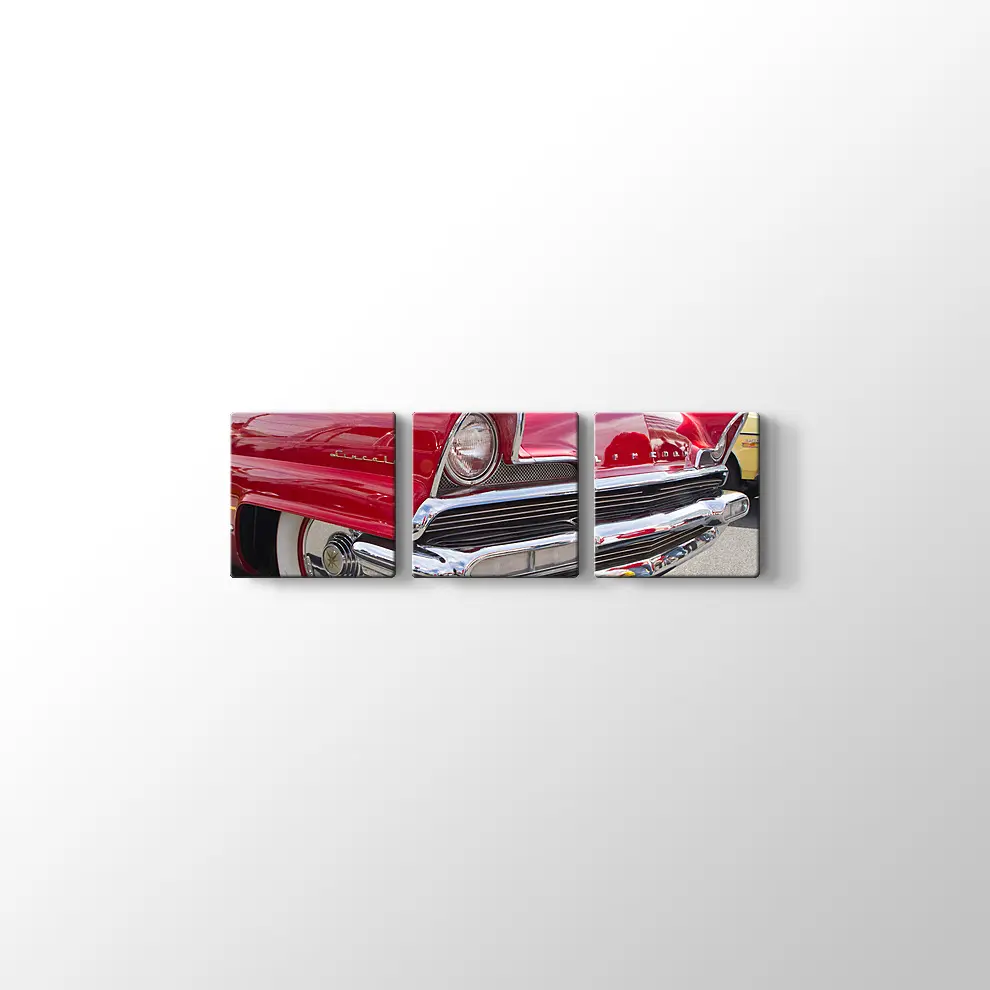 Kırmızı 1956 Lincoln Kanvas Tablo