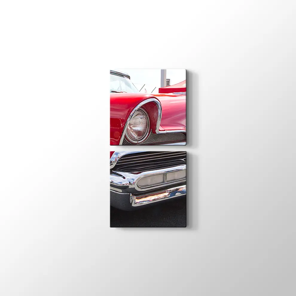Kırmızı 1956 Lincoln Kanvas Tablo
