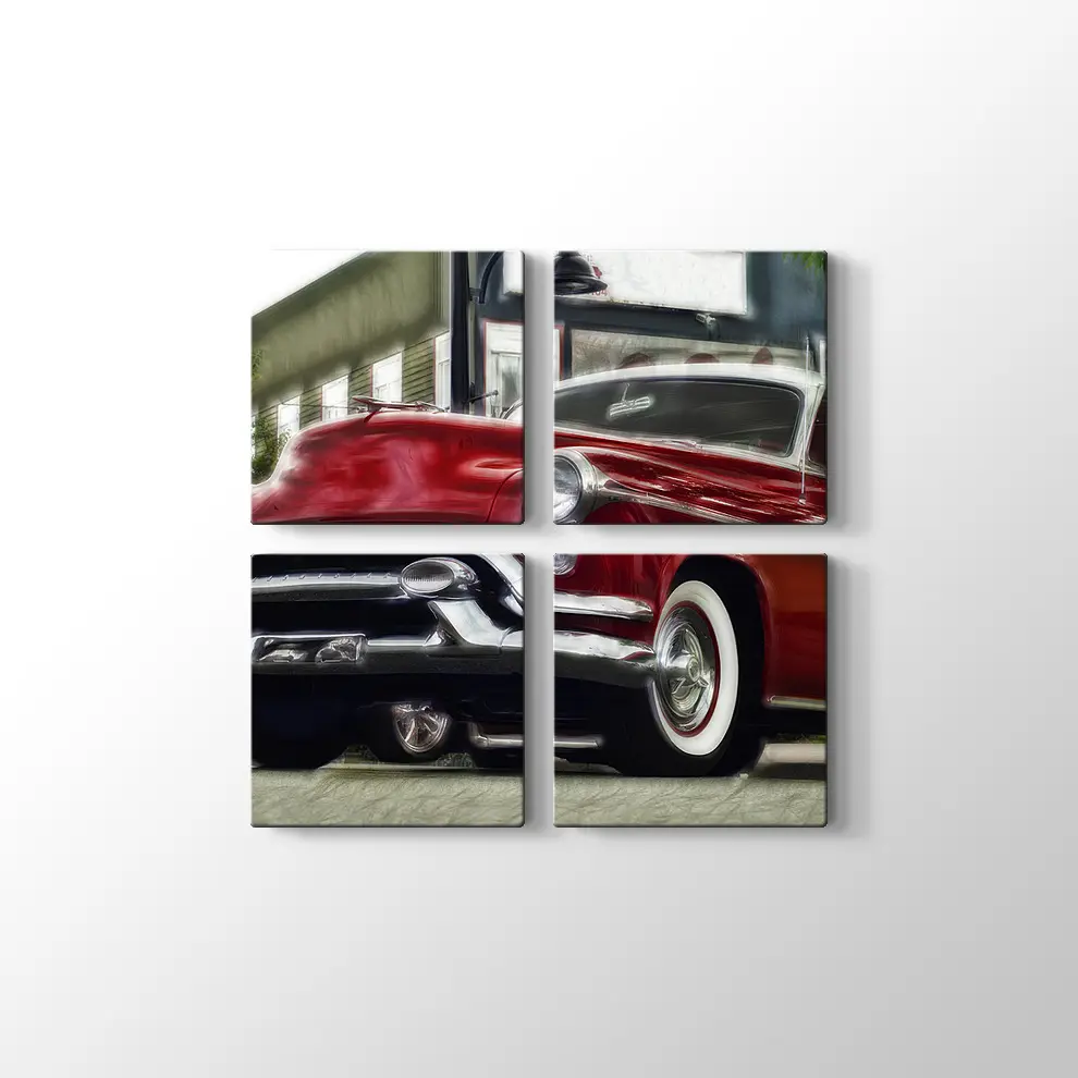 1953 Oldsmobile Super 88 Kanvas Tablo