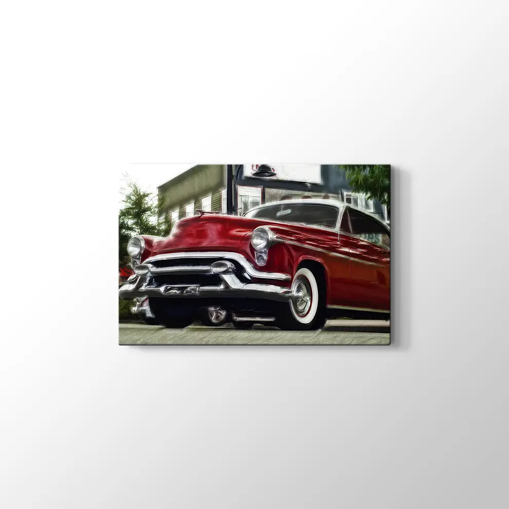 1953 Oldsmobile Super 88 Kanvas Tablo