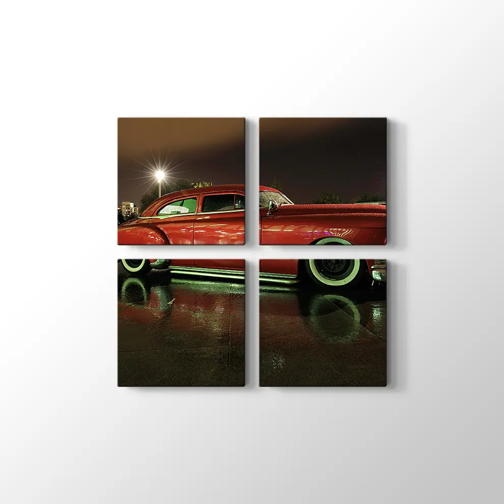 1950 Pontiac Silver Streak Kanvas Tablo