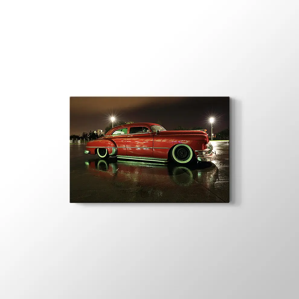 1950 Pontiac Silver Streak Kanvas Tablo