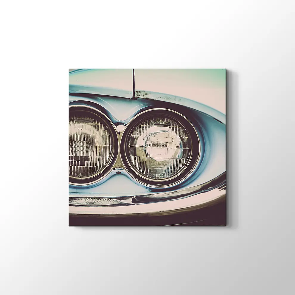 Açık Mavi Ford 1964 Thunderbird Kanvas Tablo