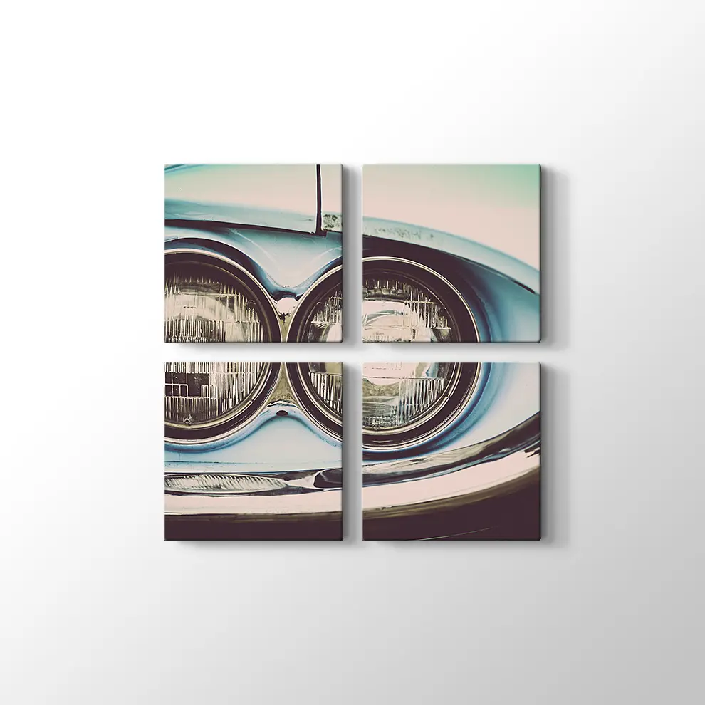 Açık Mavi Ford 1964 Thunderbird Kanvas Tablo