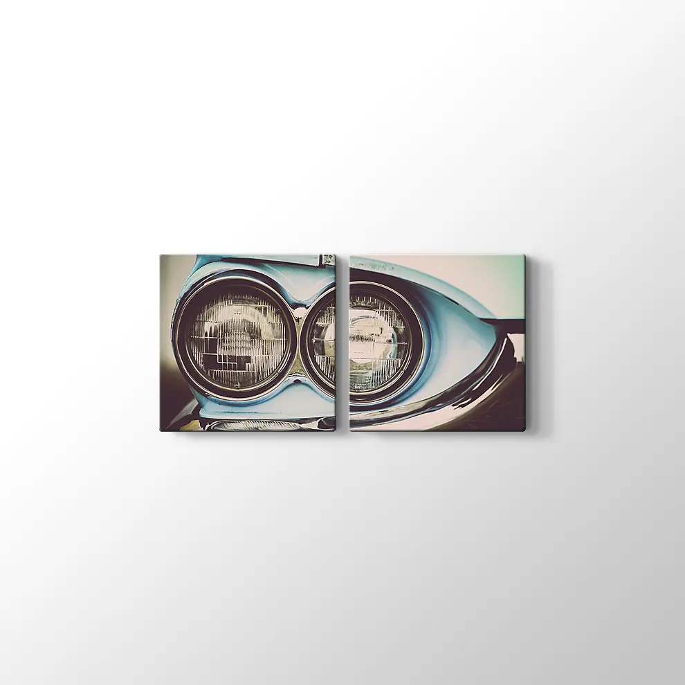 Açık Mavi Ford 1964 Thunderbird Kanvas Tablo