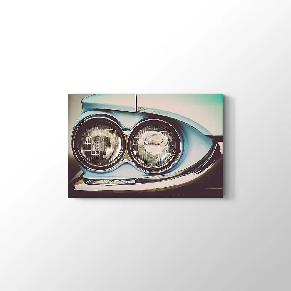 Açık Mavi Ford 1964 Thunderbird Kanvas Tablo