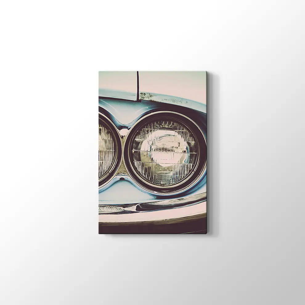 Açık Mavi Ford 1964 Thunderbird Kanvas Tablo