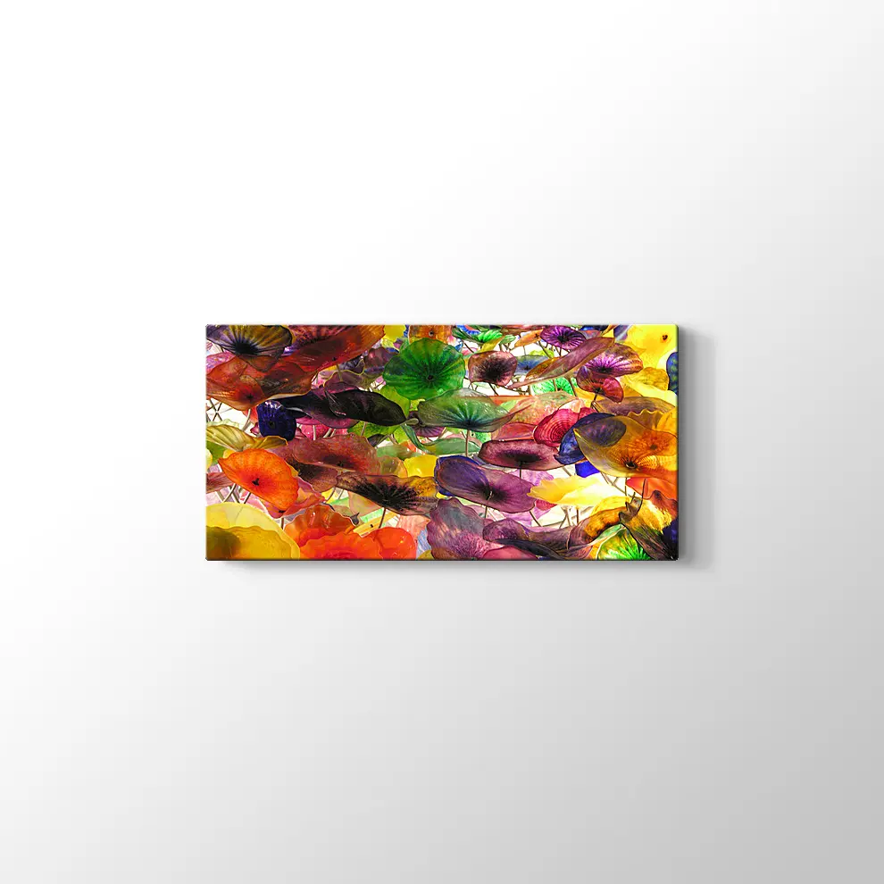 Suluboya Çiçekler Kanvas Tablo