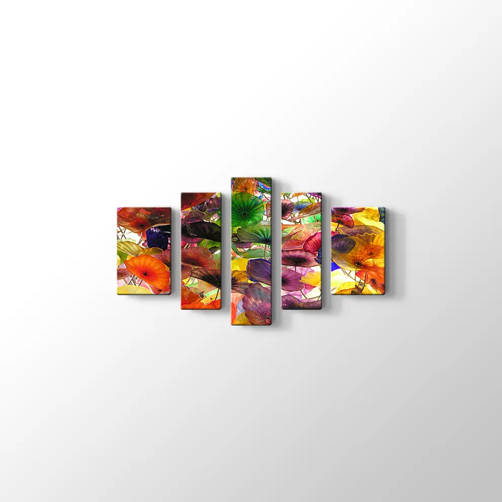 Suluboya Çiçekler Kanvas Tablo