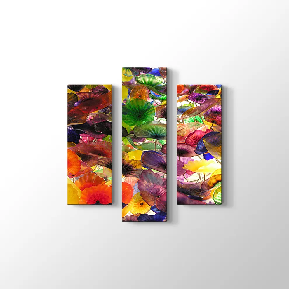 Suluboya Çiçekler Kanvas Tablo