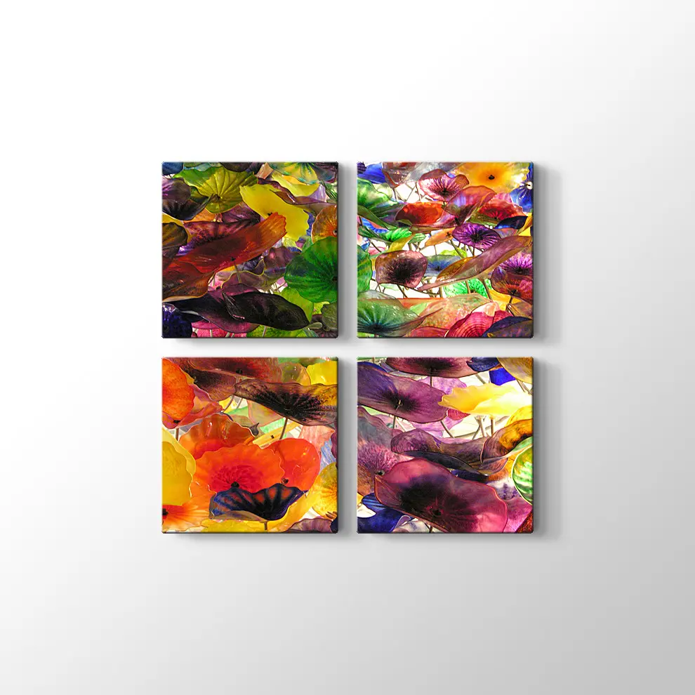 Suluboya Çiçekler Kanvas Tablo