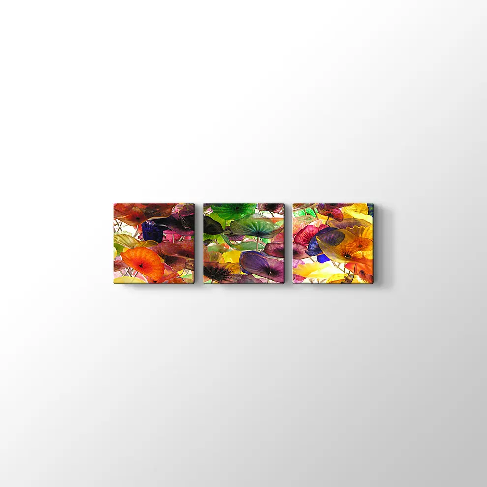 Suluboya Çiçekler Kanvas Tablo