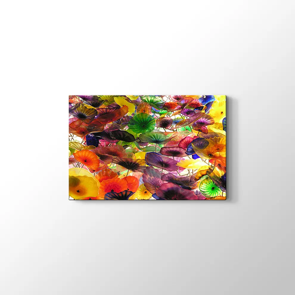 Suluboya Çiçekler Kanvas Tablo