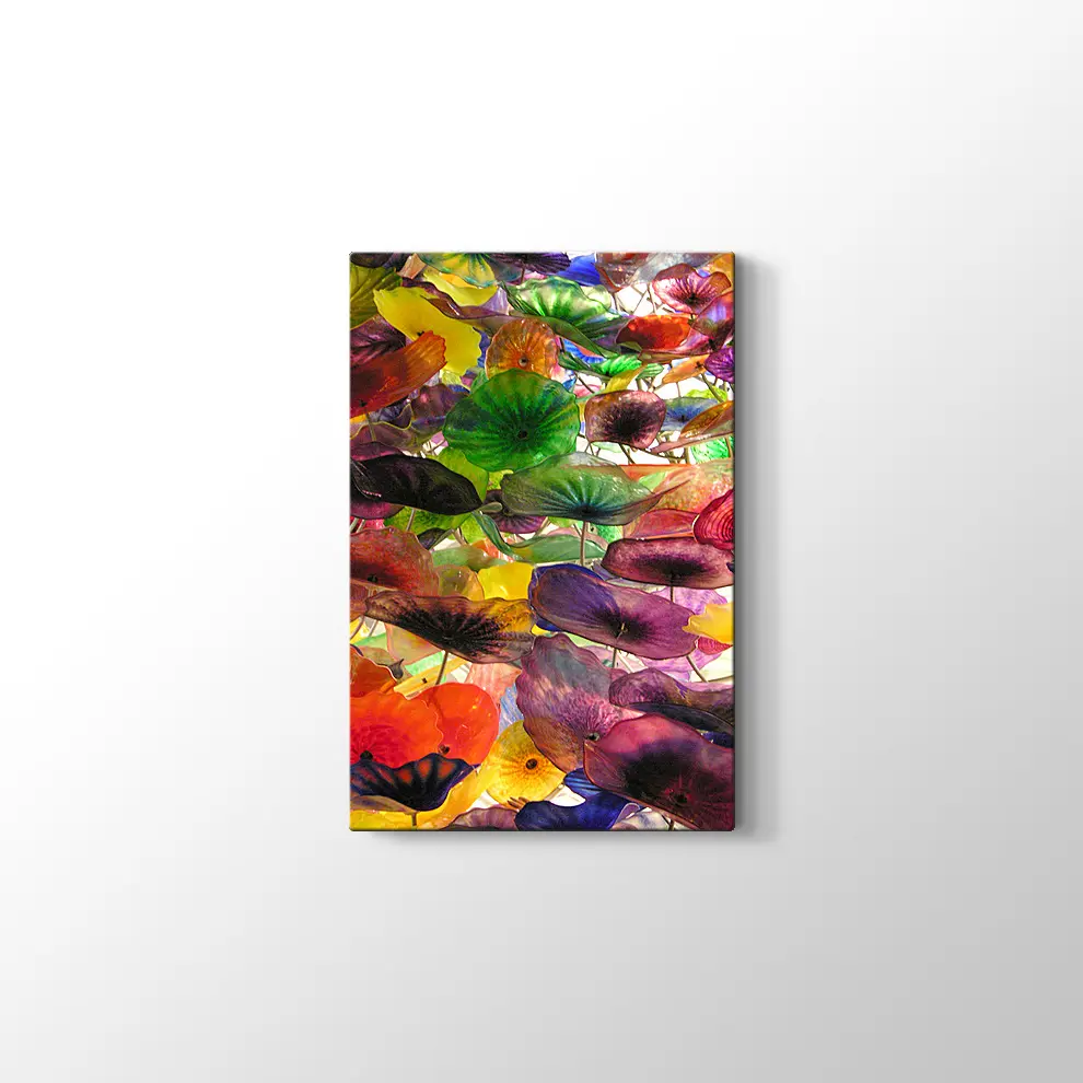 Suluboya Çiçekler Kanvas Tablo