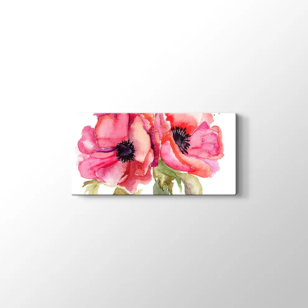 İki Gül Kanvas Tablo