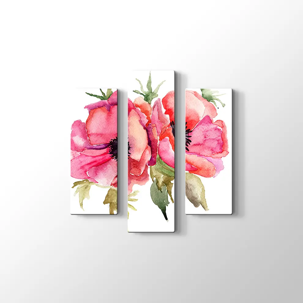 İki Gül Kanvas Tablo