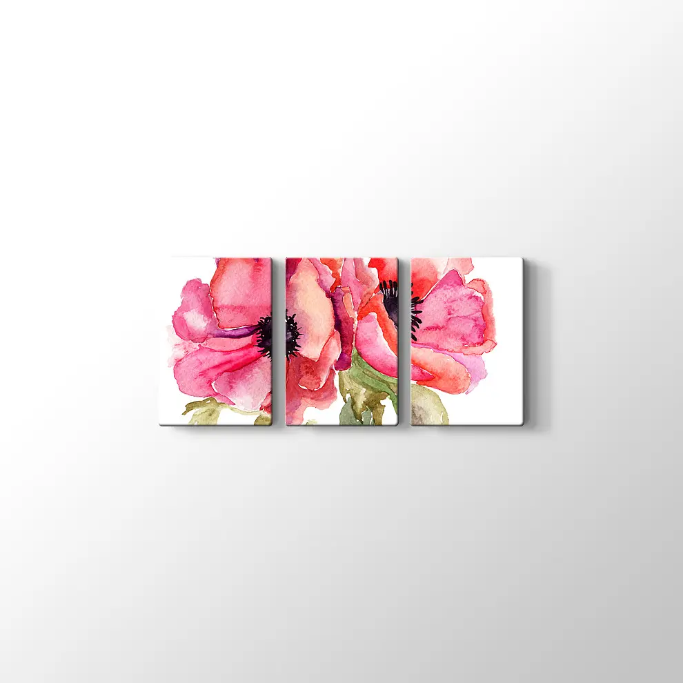 İki Gül Kanvas Tablo