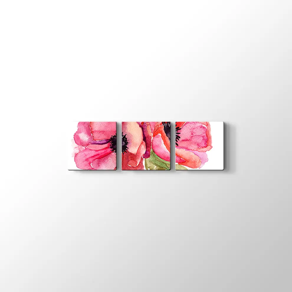 İki Gül Kanvas Tablo