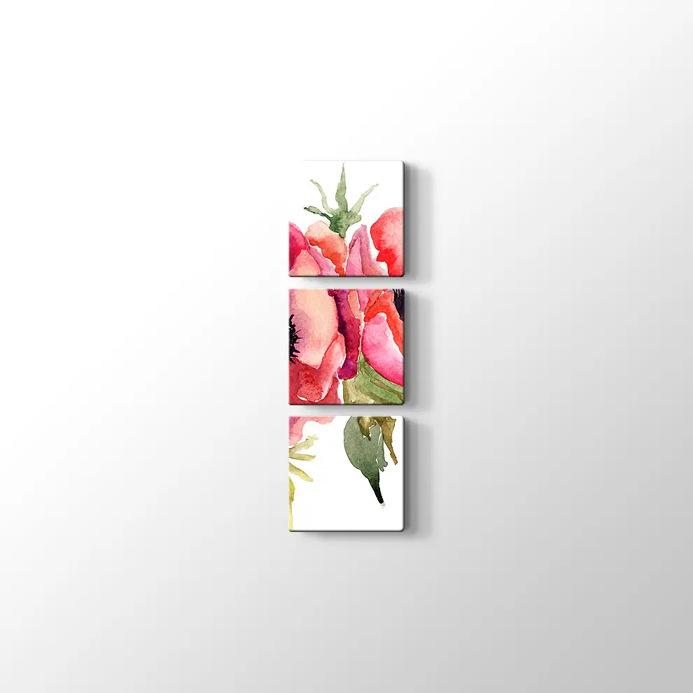 İki Gül Kanvas Tablo