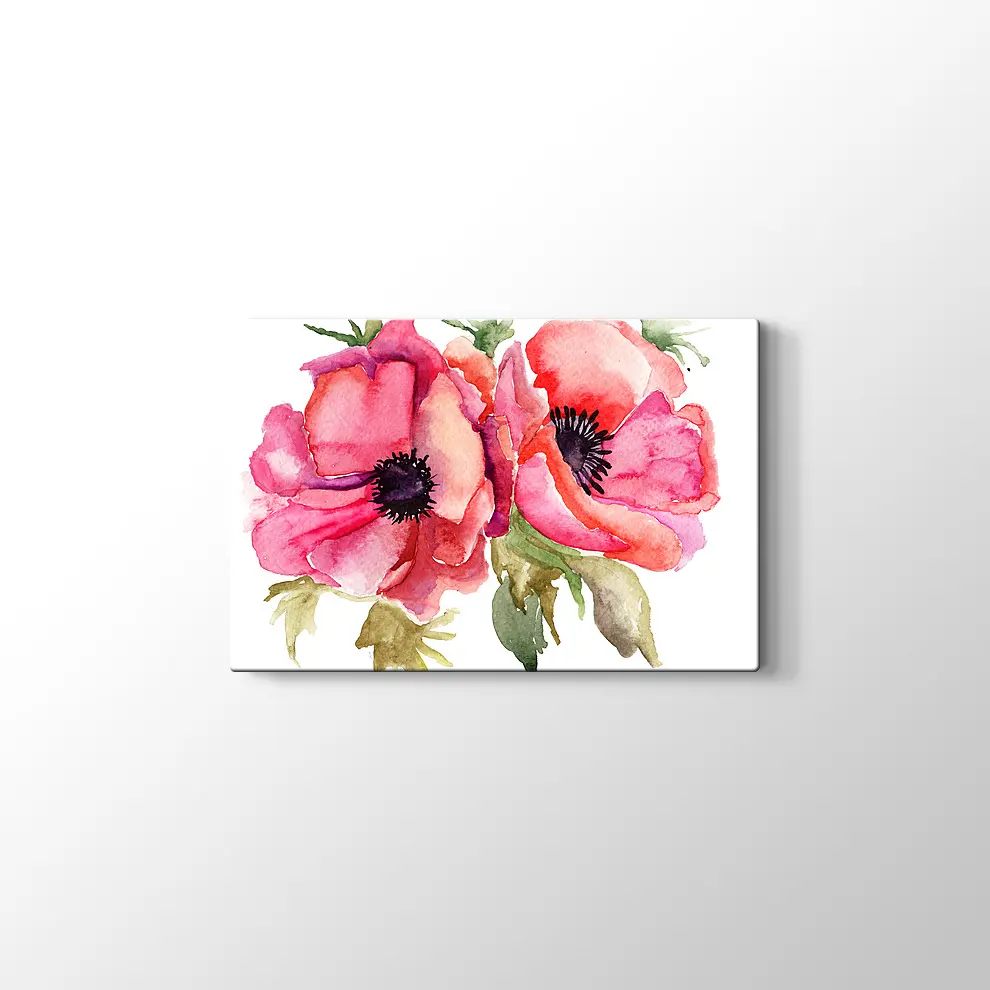 İki Gül Kanvas Tablo