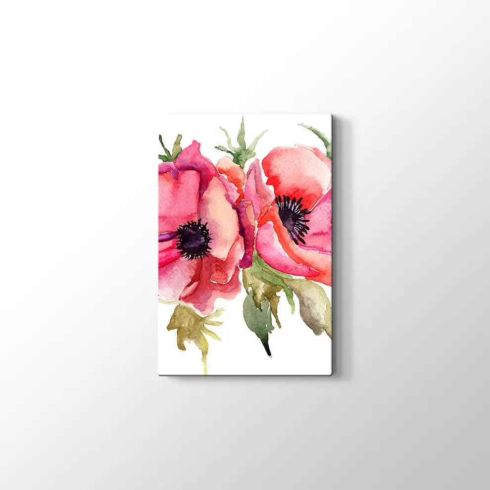 İki Gül Kanvas Tablo