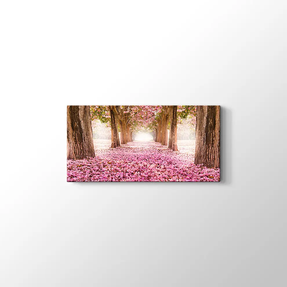 Kirazçiçeği Orman Yolu Kanvas Tablo