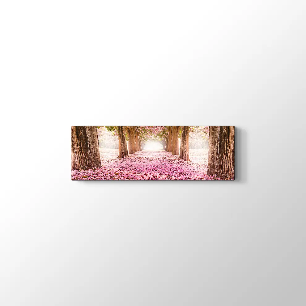 Kirazçiçeği Orman Yolu Kanvas Tablo