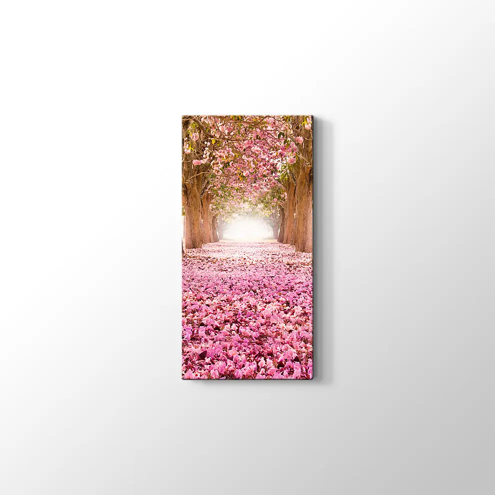 Kirazçiçeği Orman Yolu Kanvas Tablo