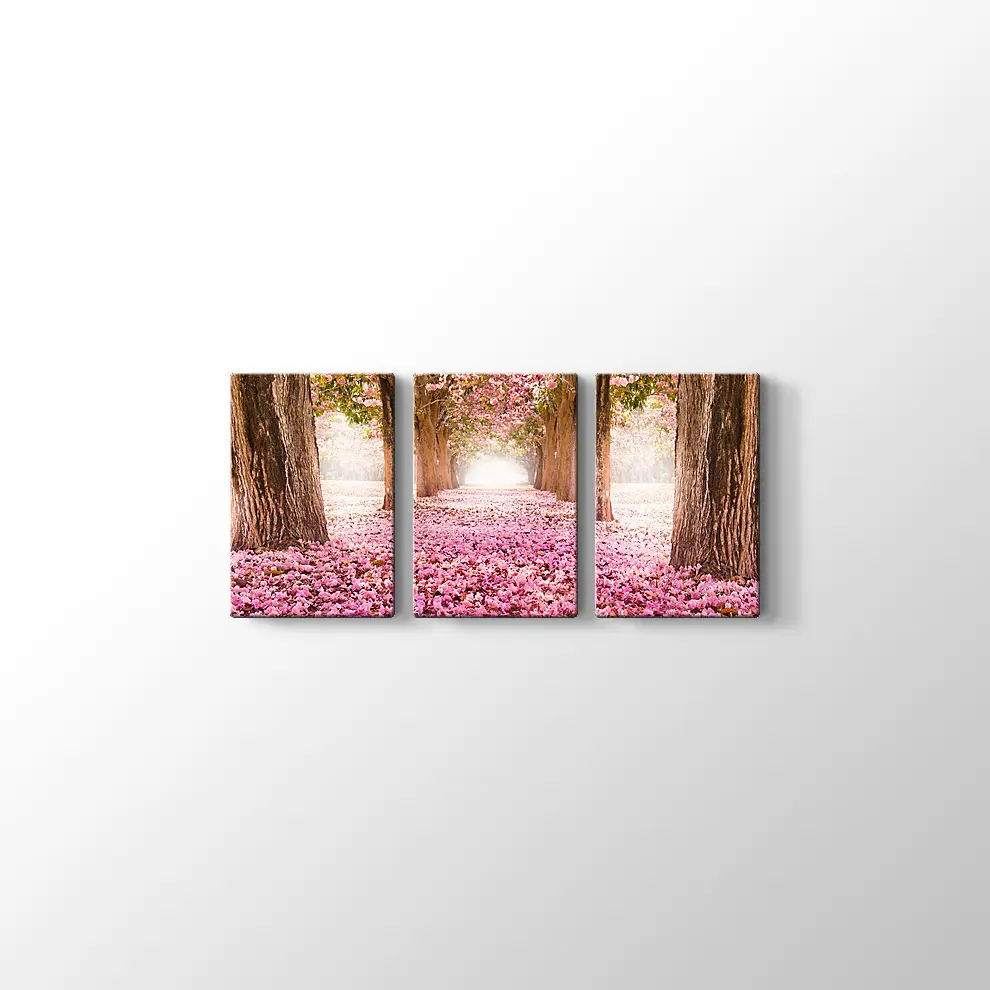 Kirazçiçeği Orman Yolu Kanvas Tablo