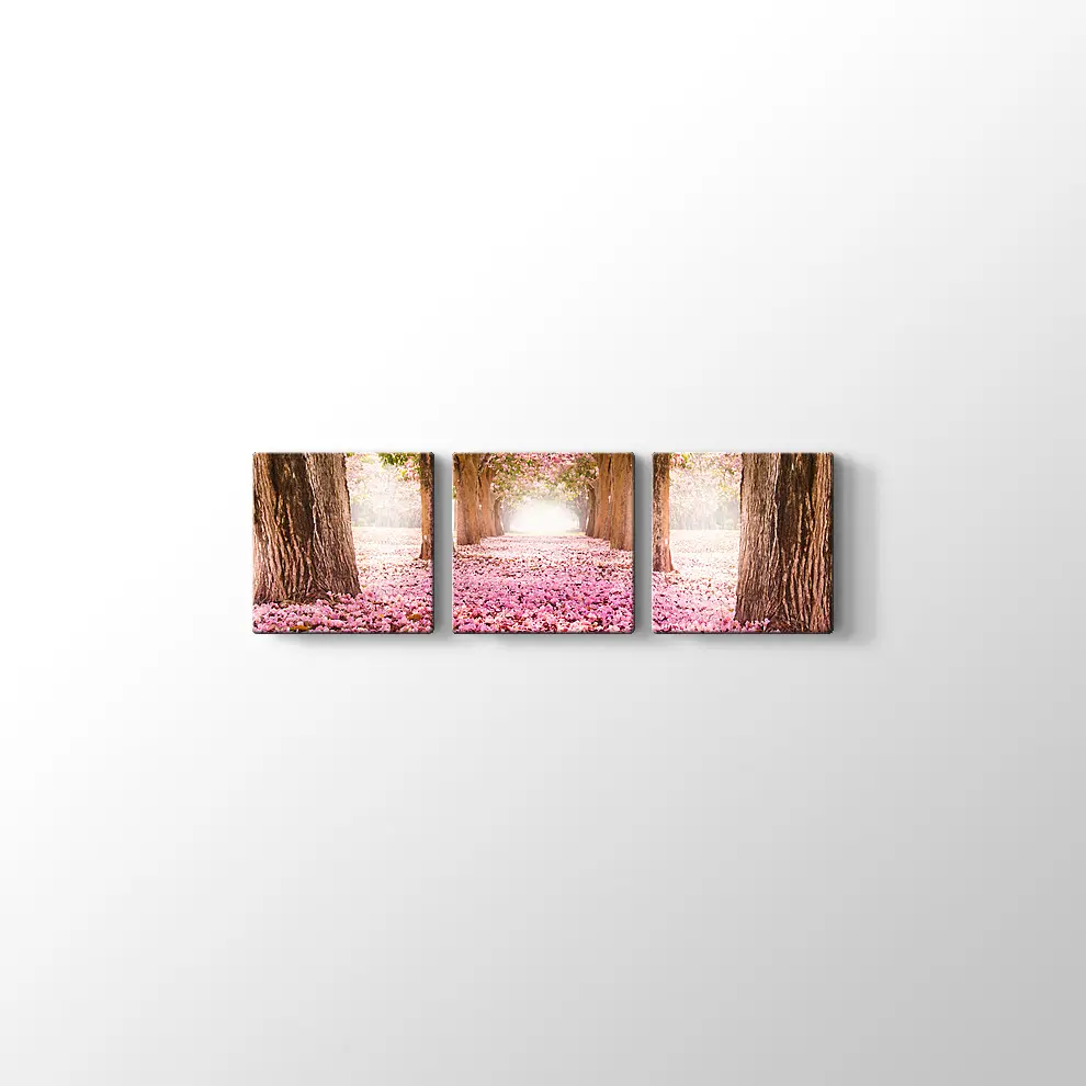 Kirazçiçeği Orman Yolu Kanvas Tablo