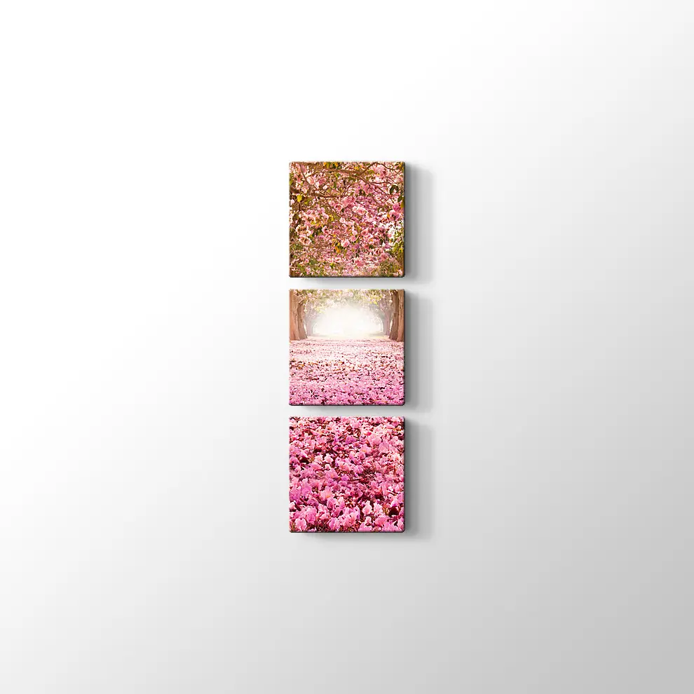 Kirazçiçeği Orman Yolu Kanvas Tablo