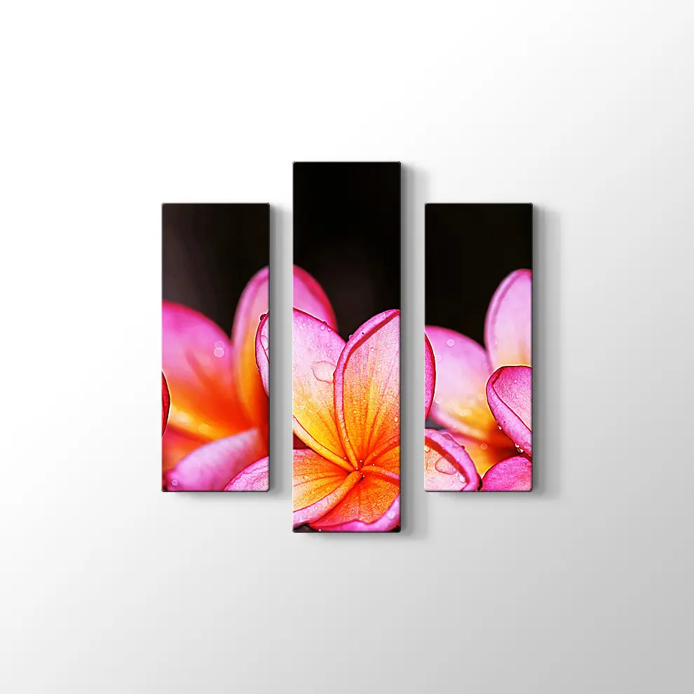 Islak Çiçekler Kanvas Tablo