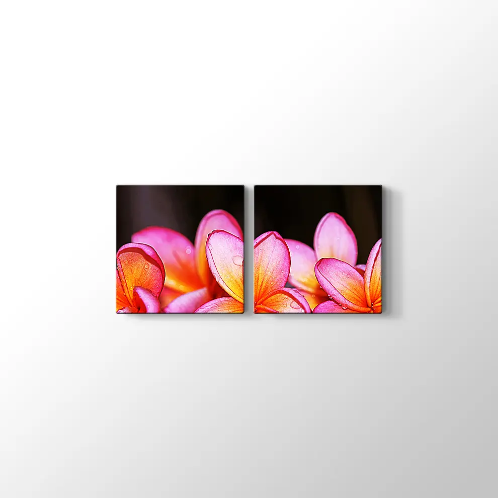 Islak Çiçekler Kanvas Tablo